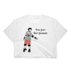 You Just Got Jammed - Crop Top - White