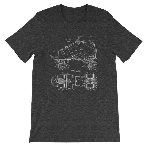 Skate Origins: Short Sleeve Unisex T-Shirt - Dark Grey Heather