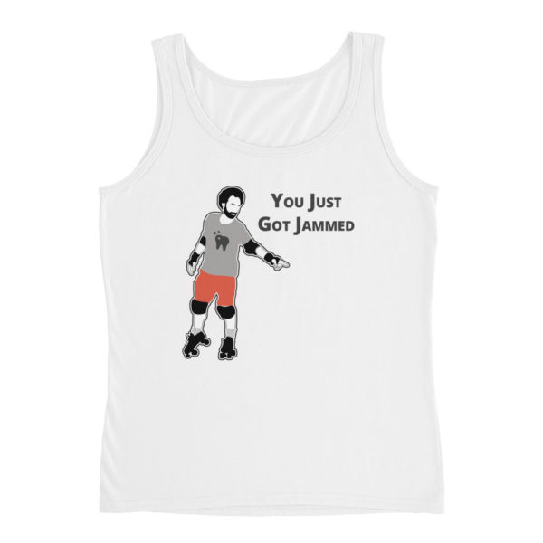 You Just Got Jammed Ladies' Tank - White