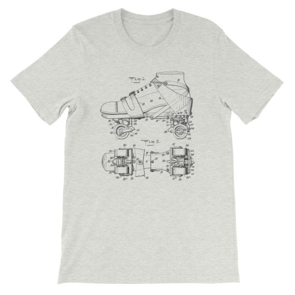 Skate Origins: Short Sleeve Unisex T-Shirt - Ash