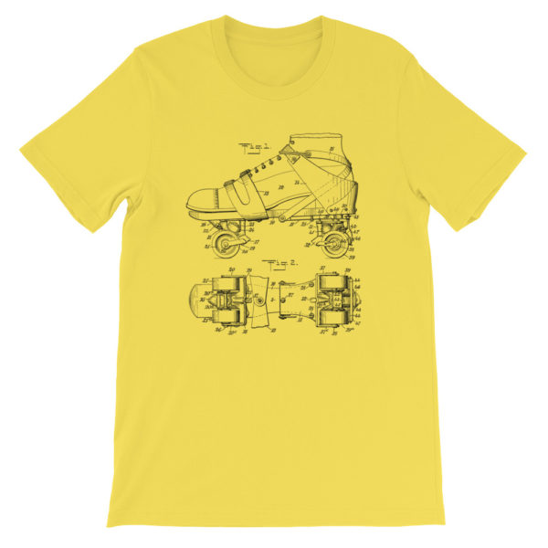 Skate Origins: Short Sleeve Unisex T-Shirt - Yellow